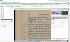 Screenshot of Charles Darwin's digitized personal library